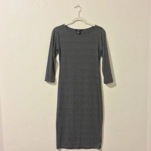 Gray Midi Dress